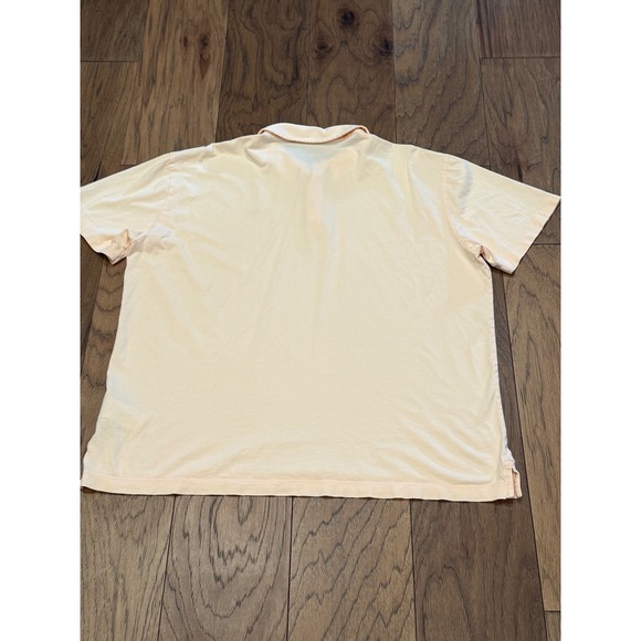 Patagonia Mens Peach Trout Logo Short Sleeve Polo Shirt Size XL - Picture 6 of 6